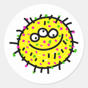 Adesivo Germe amarelo dos desenhos animados
