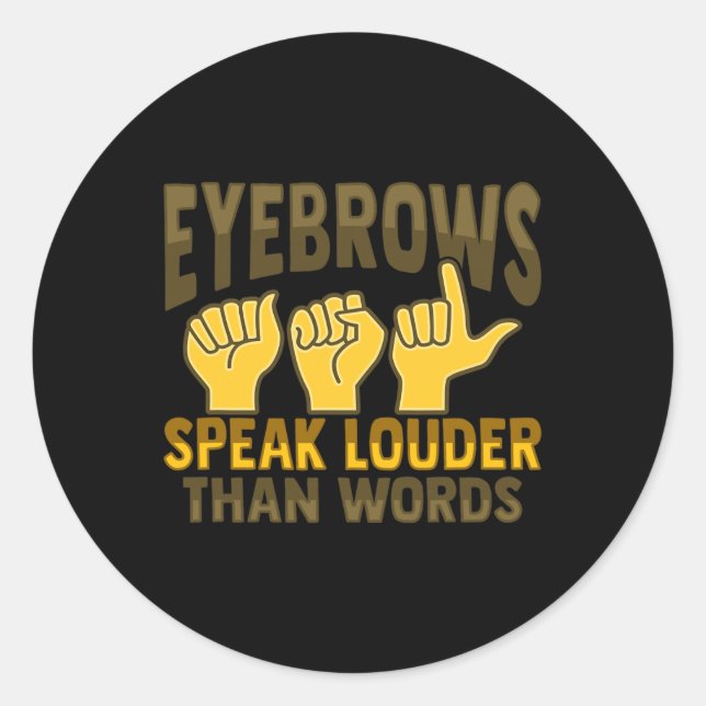 Adesivo Gesto manual Audição surda Perda de Consciência 5 (Frente)