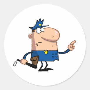 Adesivo Gestos do agente da polícia com dedo