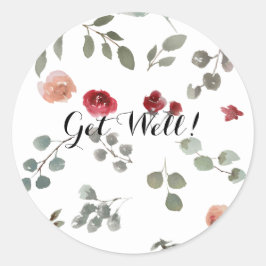 Adesivo Get Well Classic Round Sticker