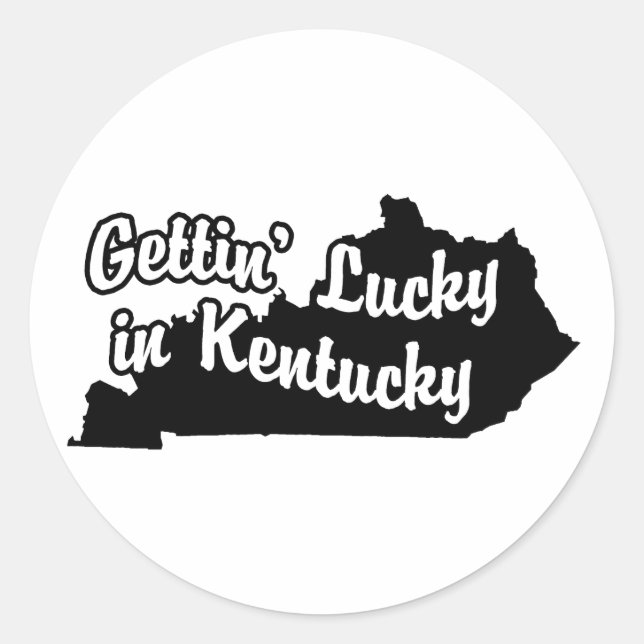Adesivo Gettin' Lucky in Kentucky (Frente)
