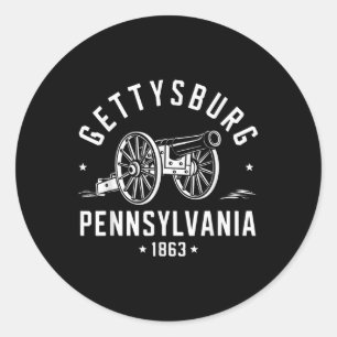 Adesivo Gettysburg Pensilvânia 1863 Battlefield War Civil 