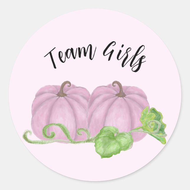 Adesivo Gexo-gêmeo-abóbora-rosa revela Team Girls (Frente)