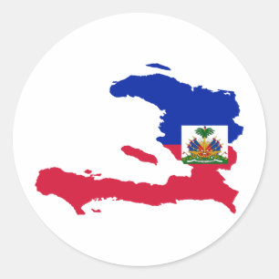 Adesivo GH do mapa da bandeira de Haiti