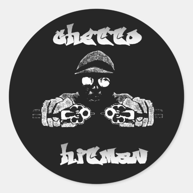 Adesivo Ghetto Hitman Sticker (Frente)