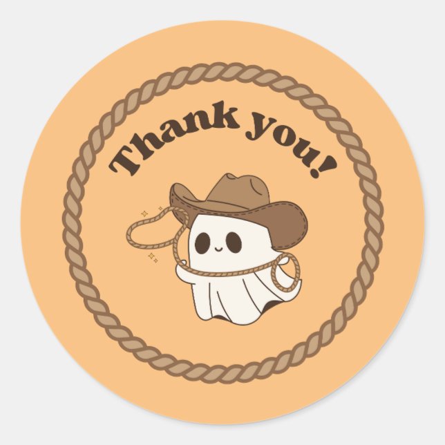 Adesivo Ghosamente "Não Meu Primeiro Rodeio" Obrigado Stic (Frente)