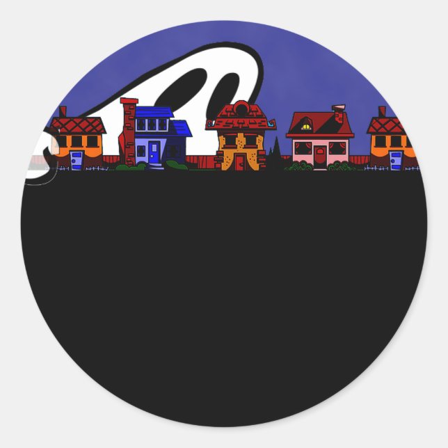 Adesivo Ghost Avenue Halloween (Frente)