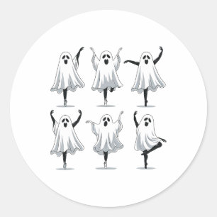 Adesivo Ghost Ballerinas Halloween Dance Balé Fa