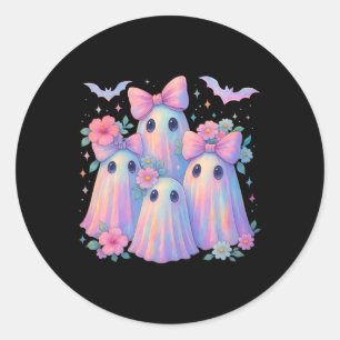 Adesivo Ghost Boo Crew Floral Matando Halloween