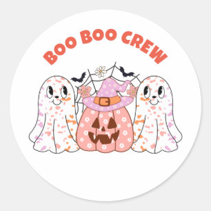 Adesivo Ghost Boo Crew Halloween Personalizado