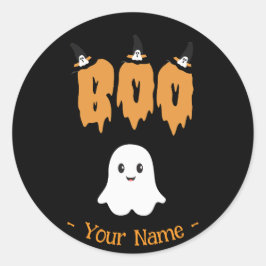 Adesivo Ghost Boo Halloween Grande Sticker