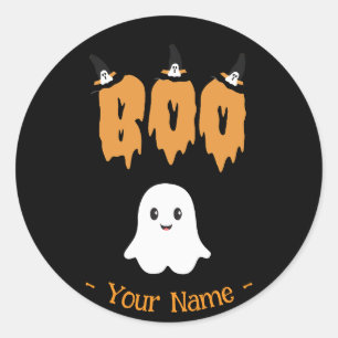 Adesivo Ghost Boo Halloween Grande Sticker