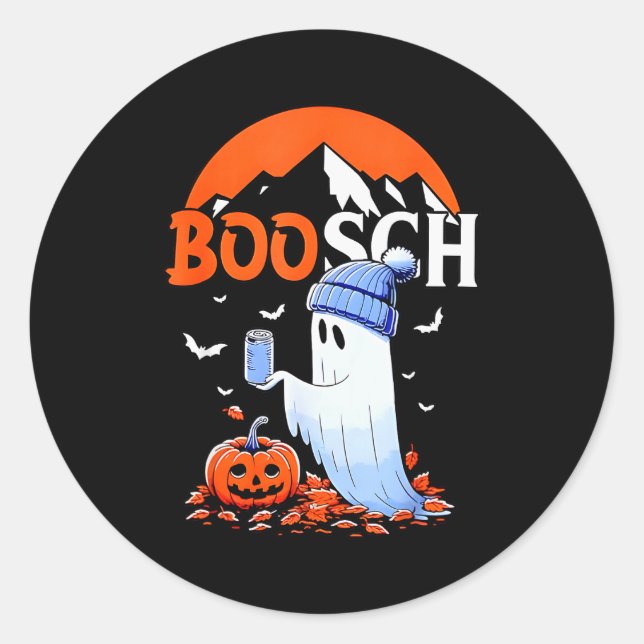 Adesivo Ghost Boosch Beer Halloween  (Frente)
