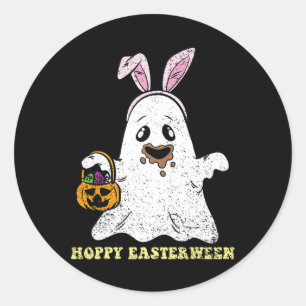 Adesivo Ghost Bunny Hoppy Easter Ovo Caça Primavera Wo