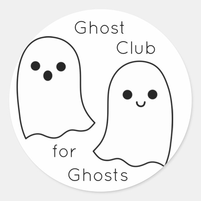Adesivo Ghost Club Stickers (Frente)