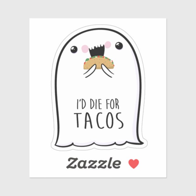 Adesivo Ghost Cute Halloween Art Fall Season (Folha)