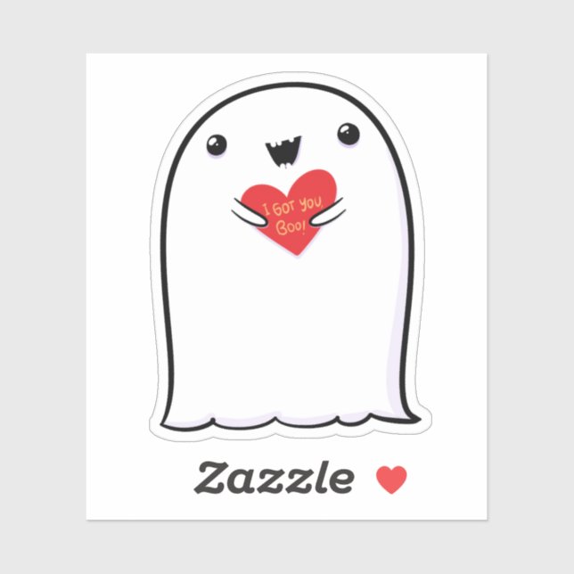 Adesivo Ghost Cute Halloween Art Fall Season (Folha)
