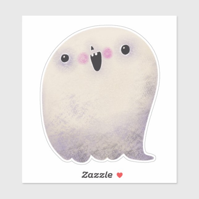 Adesivo Ghost da decoração do Dia das Bruxas Bonita (Folha)