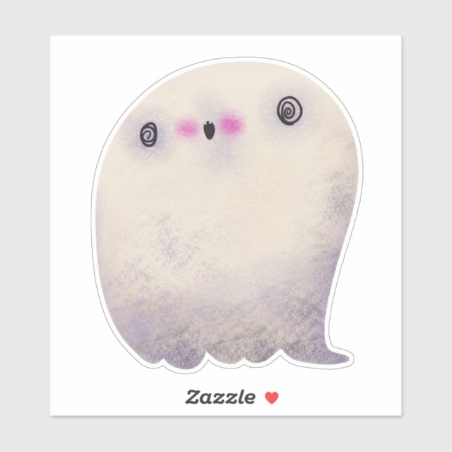 Adesivo Ghost da decoração do Dia das Bruxas Bonita (Folha)