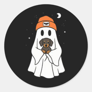 Adesivo Ghost Dachshund Doxie Amante de os animais Hallowe