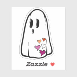Adesivo Ghost do Orgulho Lésbico