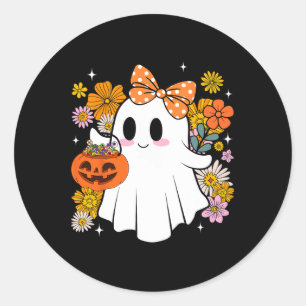 Adesivo Ghost Ghost Cute Vintage Falso Trick Ou Tratar
