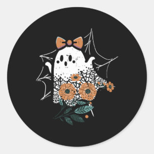 Adesivo Ghost Ghost Dançando Bonito Retro Halloween Menina