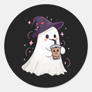 Adesivo Ghost Ghost Ice Coffee Spooky Season Cute Ghost H