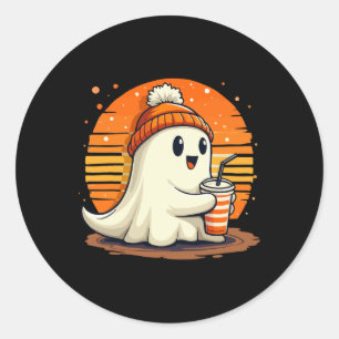 Adesivo Ghost Ghost Lace Toddler Ghost Pumpkin Gelo Café H