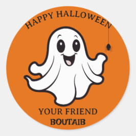 Adesivo Ghost Ghost Pumpkin Feliz Halloween Personalizado"