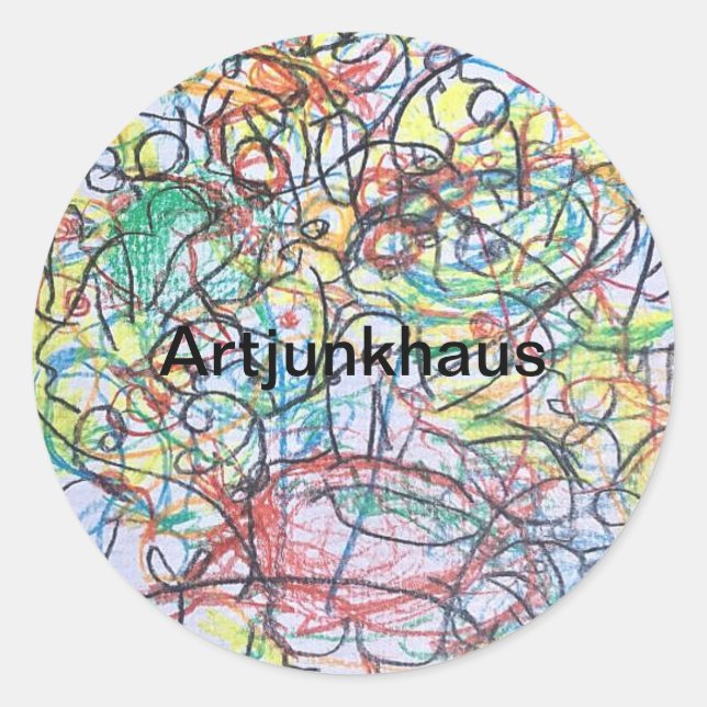 Adesivo Ghost Hotel Abstrato Jeff Hankamer Artjunkhaus Art (Frente)