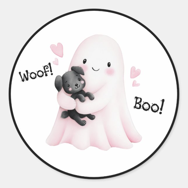 Adesivo Ghost Hugs & Puppy Cuddddles (Frente)