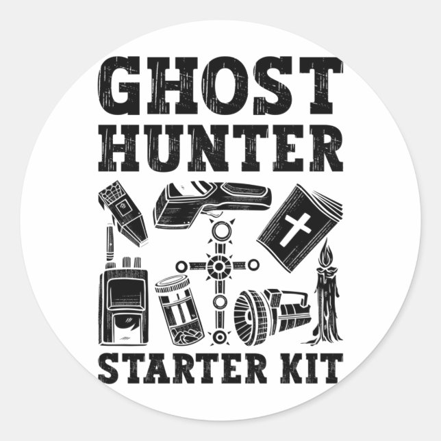 Adesivo Ghost Hunter Ghost Hunter Starter Kit Paranormal (Frente)