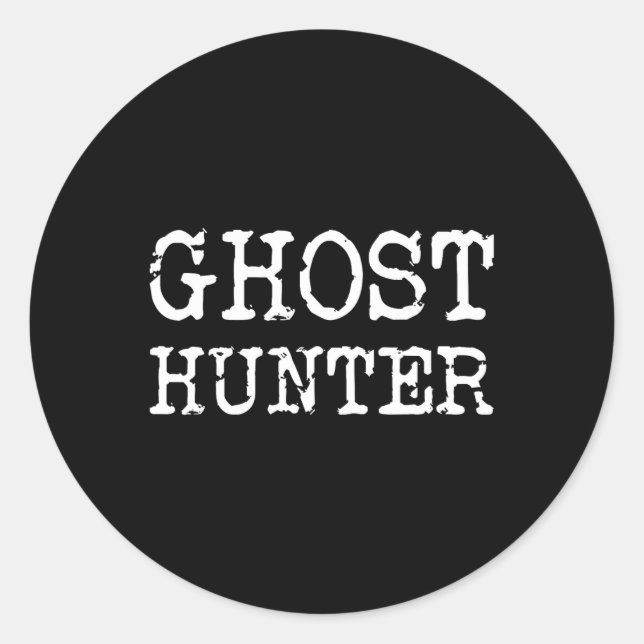 Adesivo Ghost Hunter Paranormal Investigador Halloween Gif (Frente)