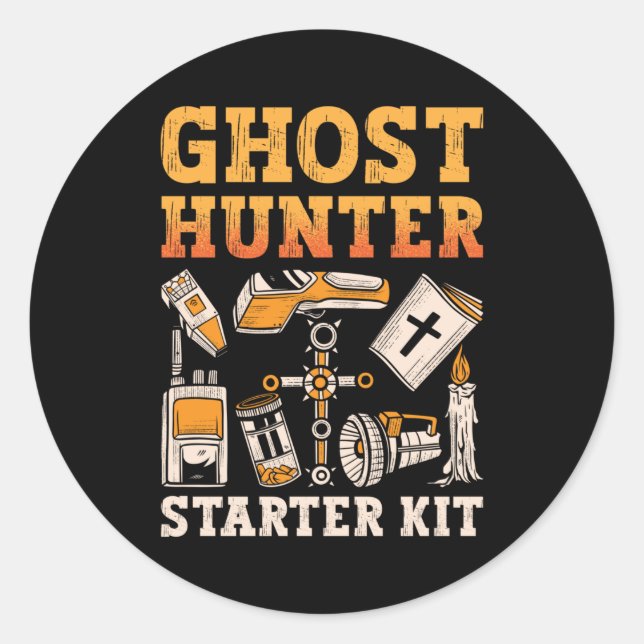 Adesivo Ghost Hunter Starter Kit Paranormal Caça ao Fantas (Frente)