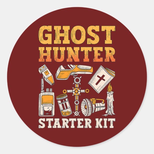 Adesivo Ghost Hunter Starter Kit Paranormal Caça Fantasma (Frente)