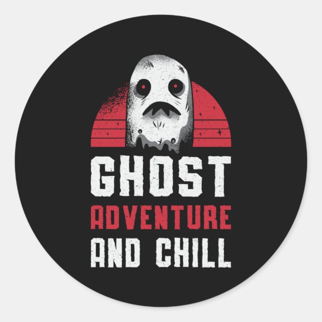Adesivo Ghost Hunting Ghost Adventure E Chill Hunter (Frente)