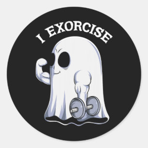 Adesivo Ghost I Exorcize Diversificação Exercício Gym Work