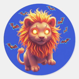 Adesivo Ghost Lion Halloween T-Shirt for Spooky Animal lov