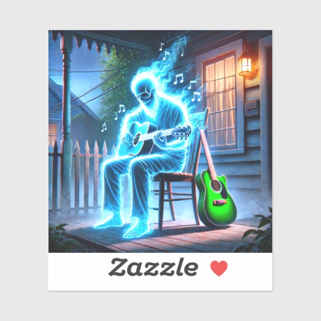 Adesivo Ghost Musical (Folha)