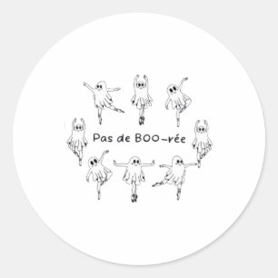 Adesivo Ghost Pas De Boo-rée Llet Dancer Spooky Halloween