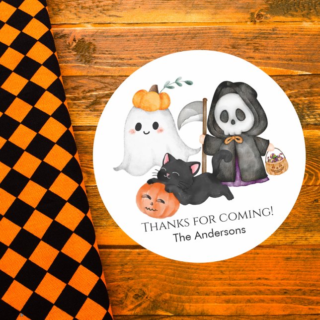 Adesivo Ghost Pumpkin Grim Reaper Black Fresco Bonito Hall (Criador carregado)