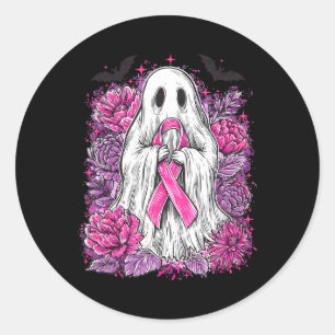 Adesivo Ghost Ribbon Breve Cancer Sensibilização Halloween
