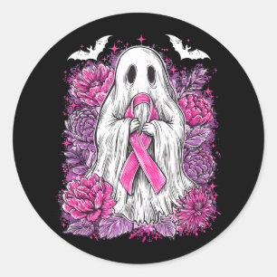 Adesivo Ghost Ribbon Breve Cancer Sensibilização Halloween