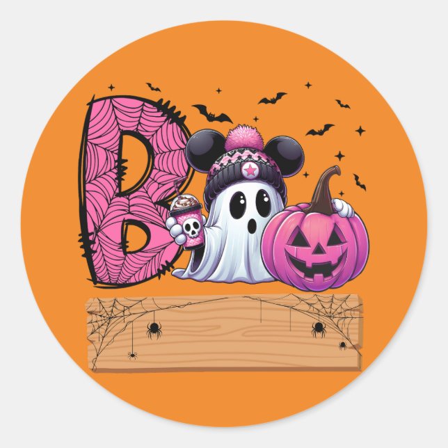Adesivo Ghost Sticker de Boo Bonito Spooky (Frente)