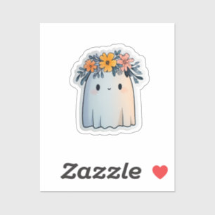 Adesivo Ghost Sticker Floral Crown Pastel Cujo Espírito É 