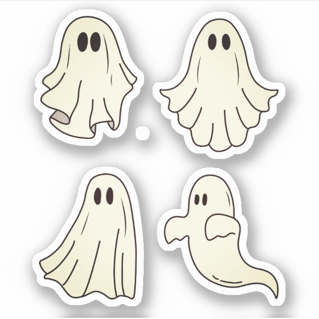 Adesivo Ghost Sticker Pack, Ghoul, Stickers Halloween (Frente)