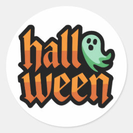 Adesivo Ghost Sticker Verde Halloween