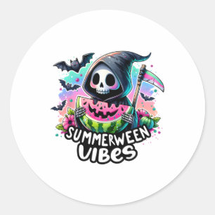 Adesivo Ghost Summerween Vibes Watermelon Pumpkin Summer V