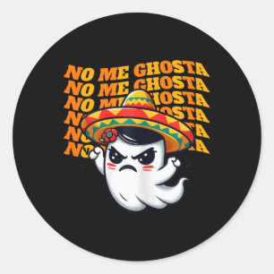 Adesivo Ghosta Engraçado Mexicano Halloween Ghost Women 1